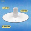 Poolzilla Pool Skimmer Vacuum Plate - 6 13/16’’ Inch Replacement White gallery