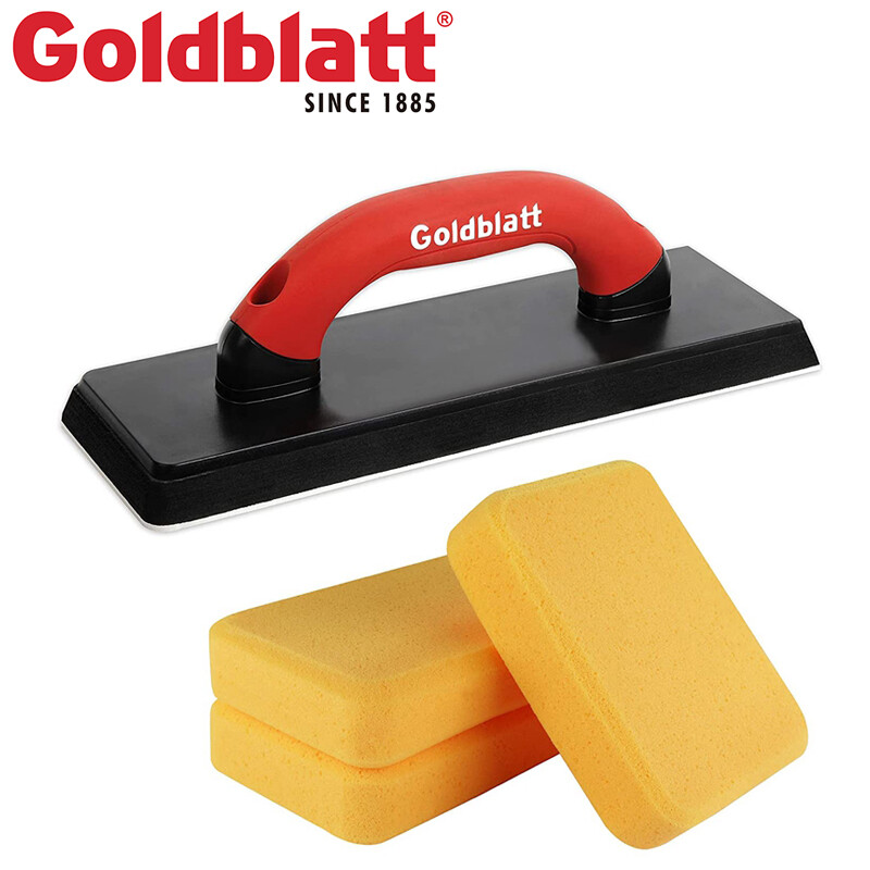 Goldblatt 4"X12" Grout Float 3 Pack Sponges Floor Tile Grout Tools Molded Rubber