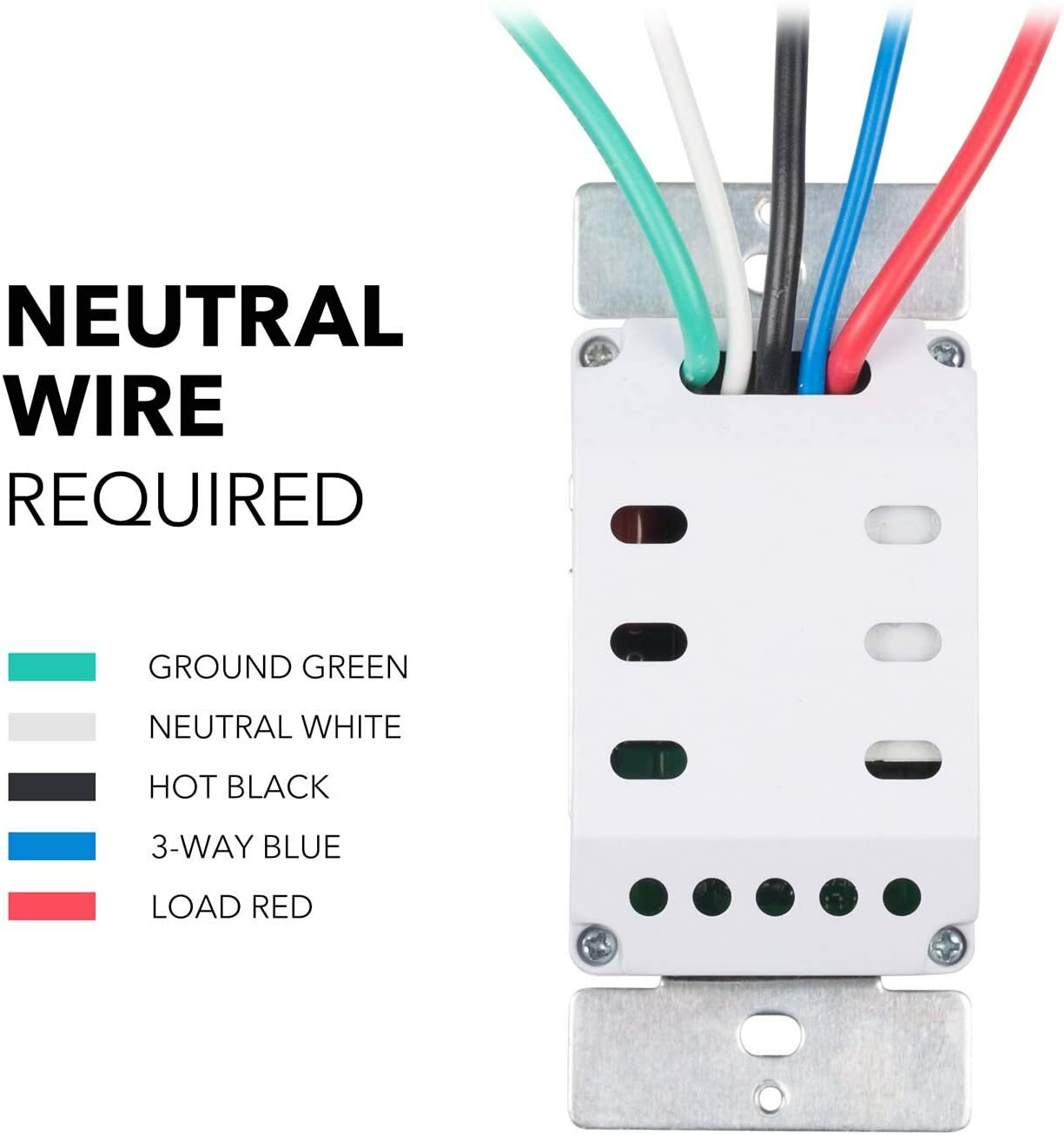 BN-LINK 7 Day Programmable In-Wall Timer Switch Digital with Blue Light, 3 way gallery