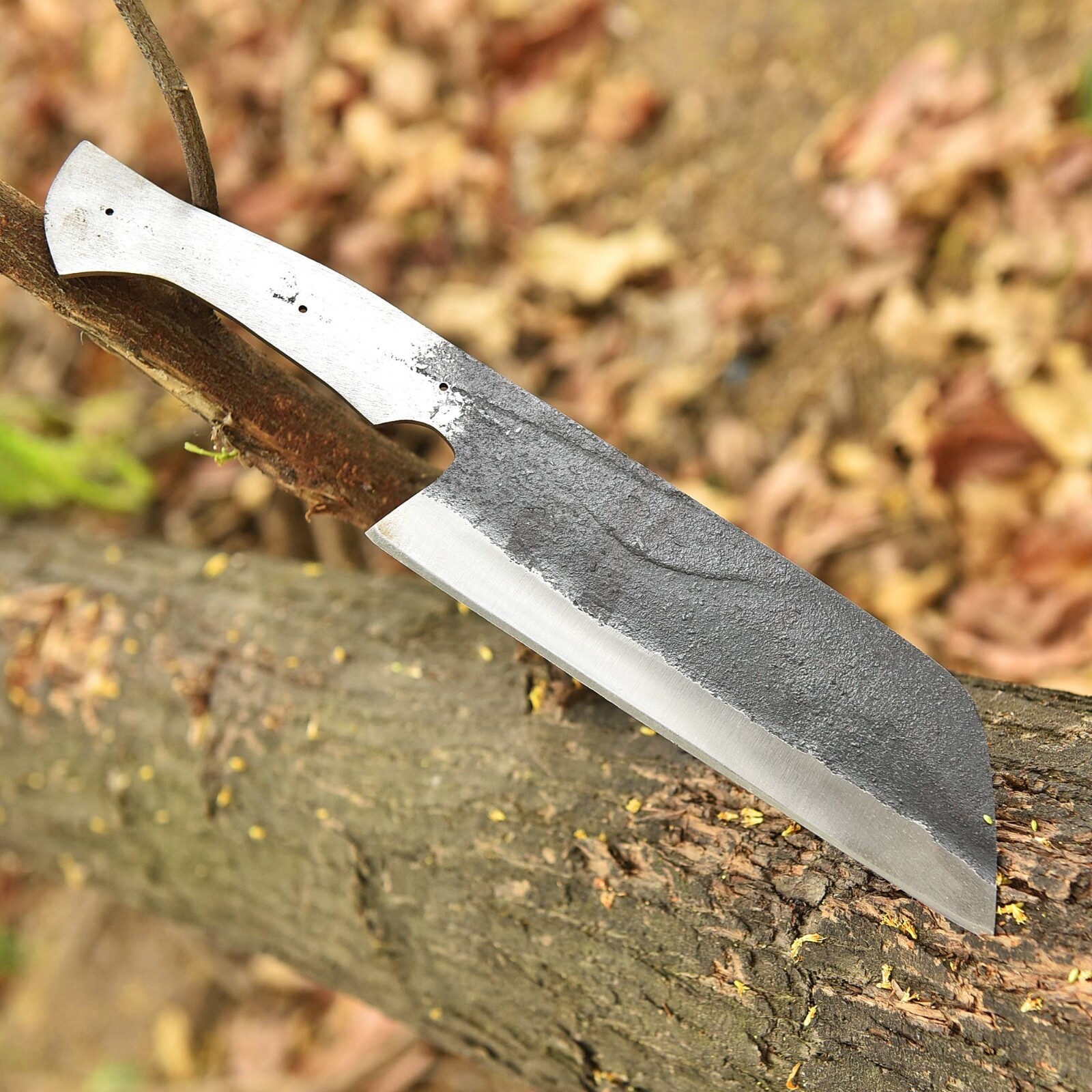 Handmade Forged Carbon Steel Chef Kitchen Knife Blank Blade Meat Cleaver Chopper gallery