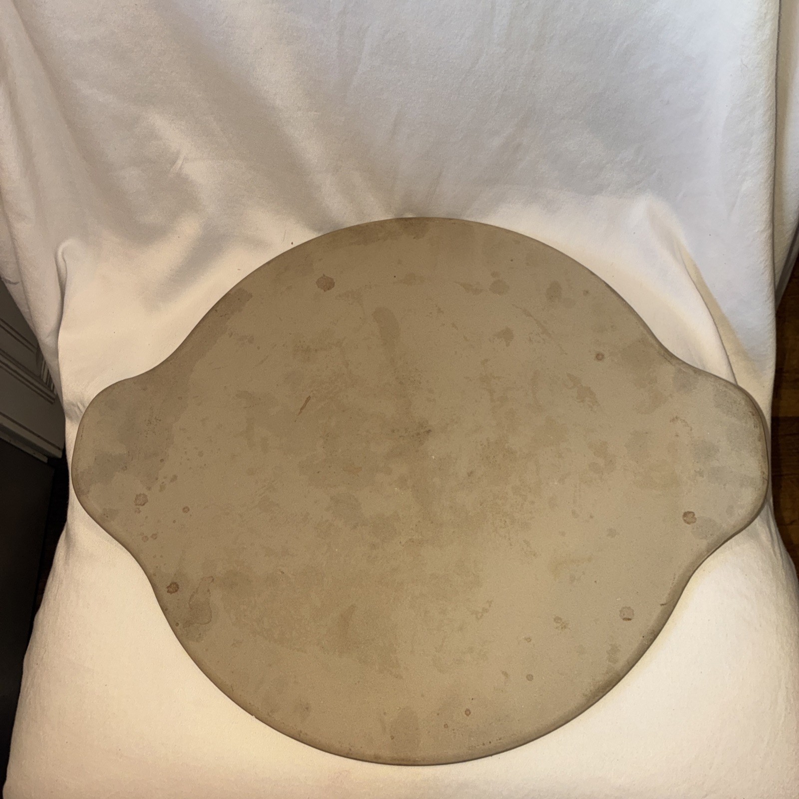 Pampered Chef 15” Large Round Stone w/ Handles Pizza Baking Stone Classic 5111 gallery