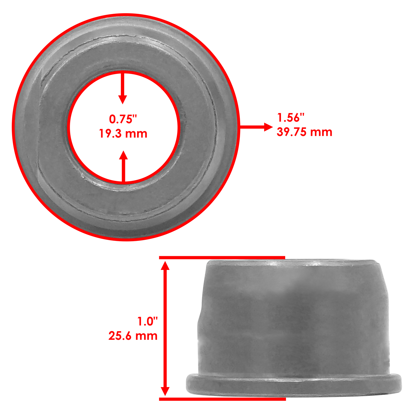 2 Front Wheel Bushing Bearing For John Deere E140 E150 E160 E170 / M123811 gallery