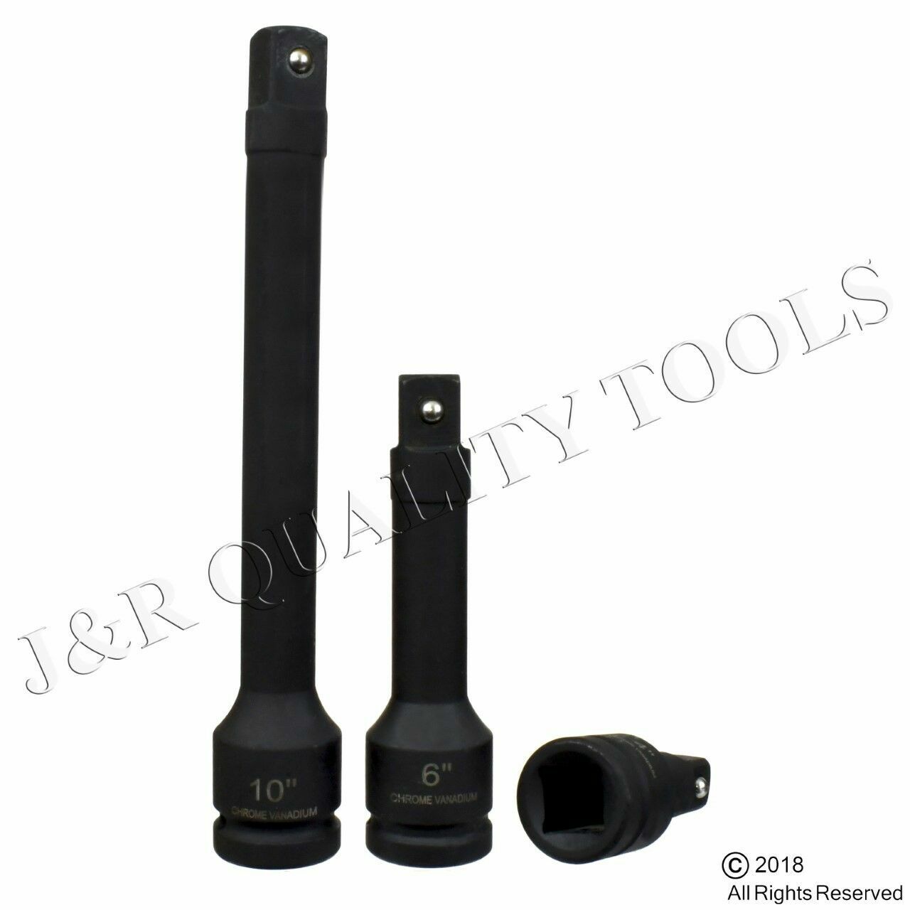 New 3 PC 3/4" Drive Impact Extension Bar Set Ratchet CRV 4", 6", 10" VCT Tools gallery