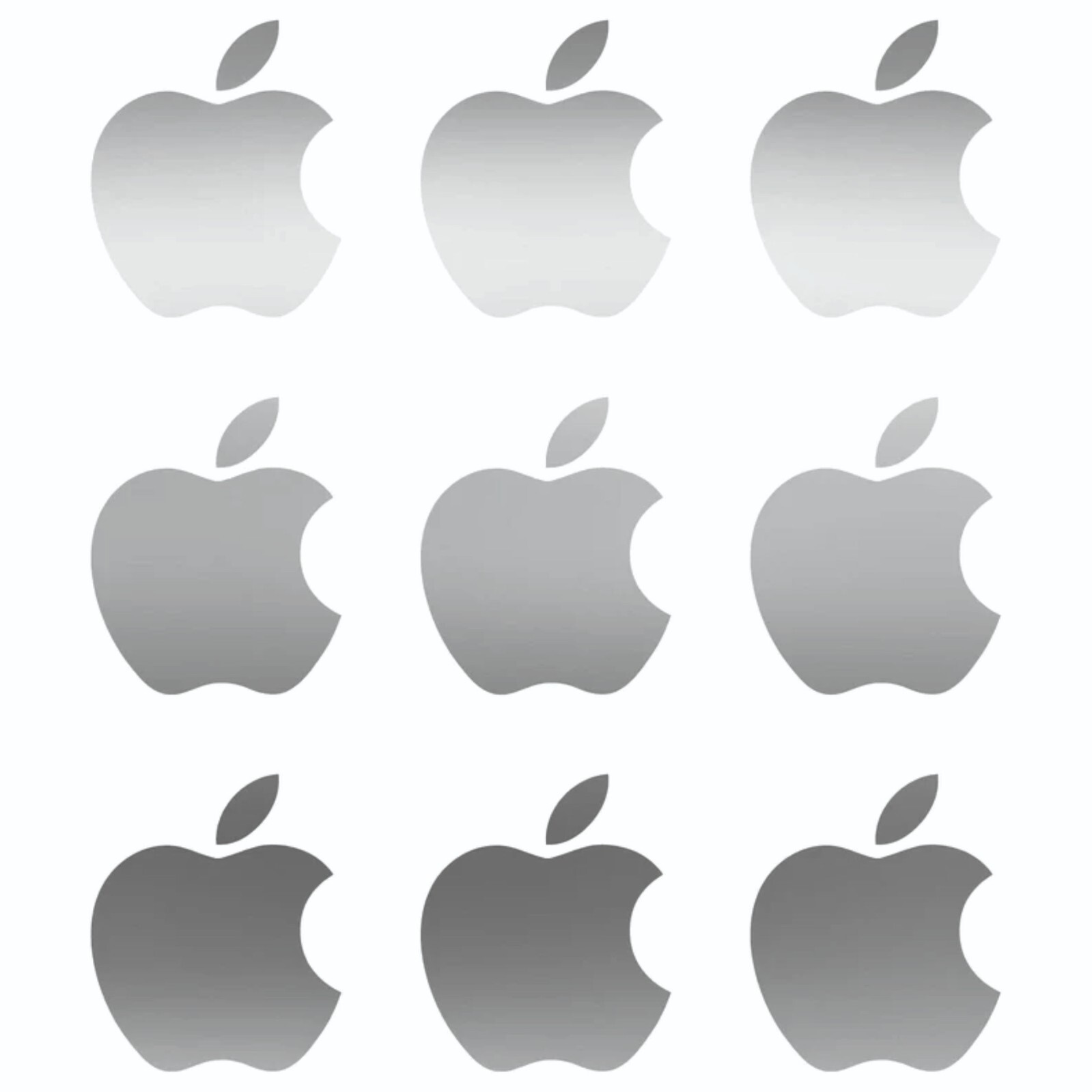 Small Apple logo Vinyl Decals Phone Laptop Small Stickers Apple Set of 12 gallery