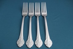Reed Barton Select ELEGANTE Dinner Forks (Set of 4) Stainless Korea 7 5/8″