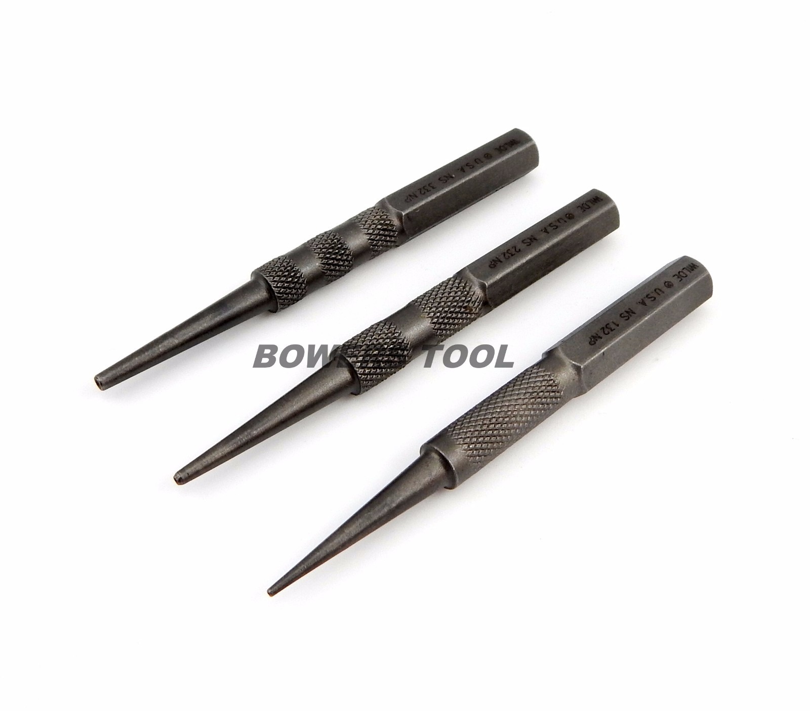 Wilde Tool 3pc Nail Set MADE IN USA High Carbon Steel 1/32, 1/16, 3/32 PT Cut gallery