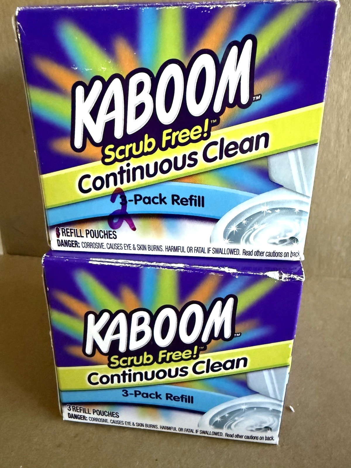 Kaboom Scrub Free Continuous Clean Toilet Bowl Cleaner 5 Refills gallery