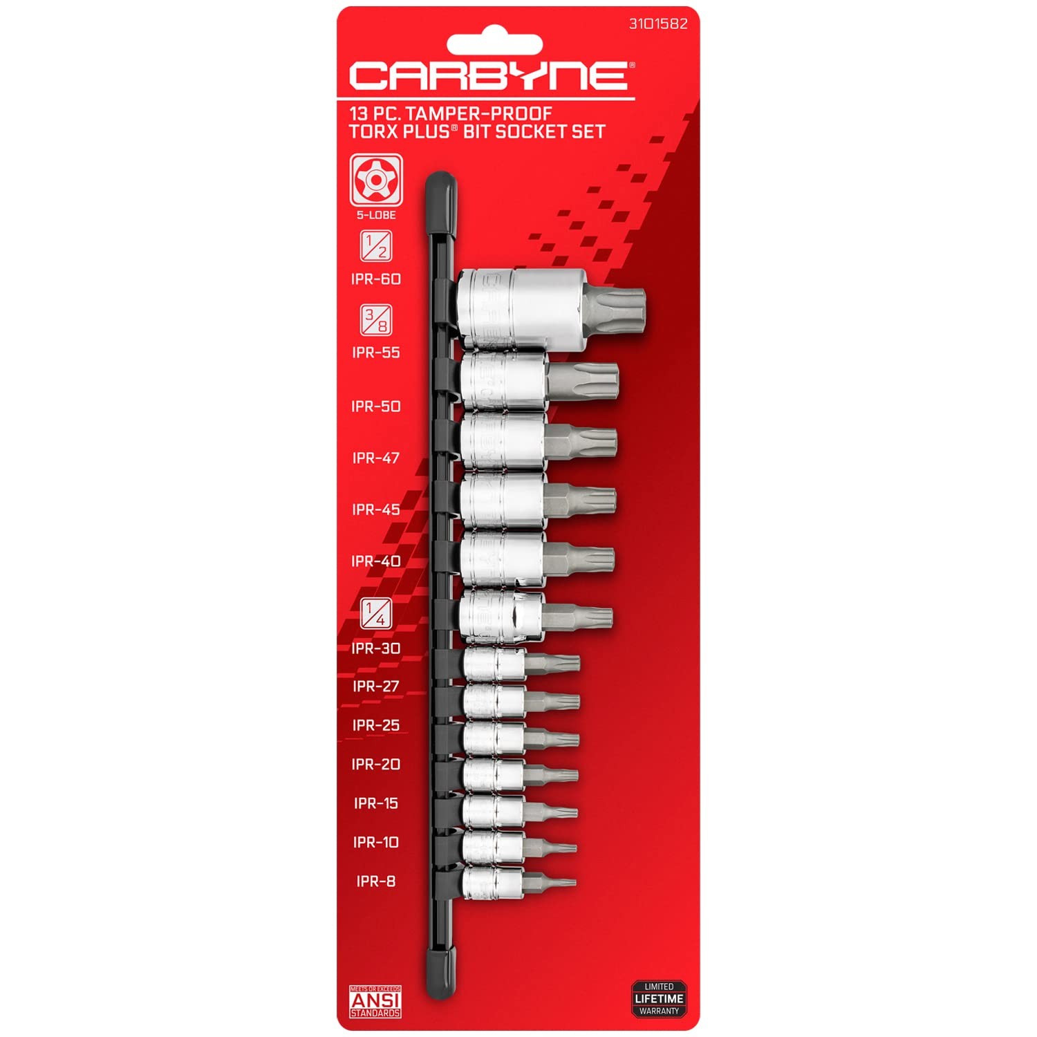 13Piece TamperProof Torx Plus Bit Socket Set, 5 Lobe Security, TPR8/IPR8 to T... gallery