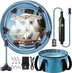 Portable Misting System for Outdoor Cooling, 23 FT Misters for Outside Patio wit