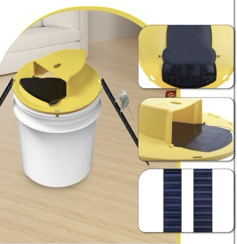 Mouse/Rat Trap Slide Catcher Mousetrap Lid for 5 Gallon Bucket gallery