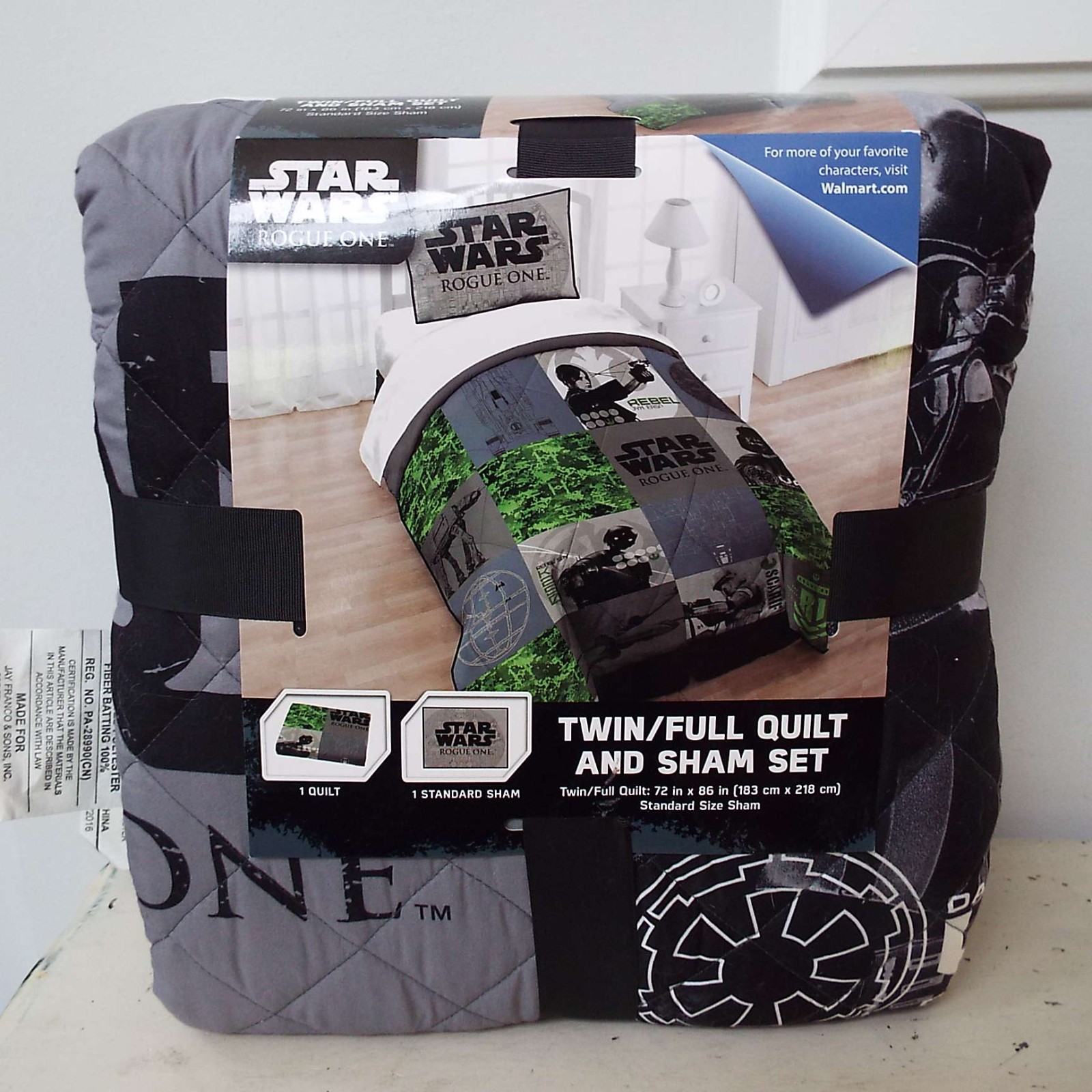 Star Wars Rogue One Bedding Set Twin/Full Quilt and Sham gallery