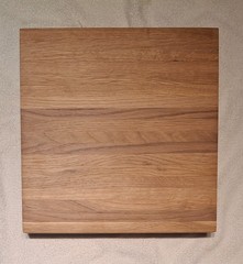 Cutting Board Chopping Block Solid Oak 12″x12″x 2 1/4″ Thick made in USA