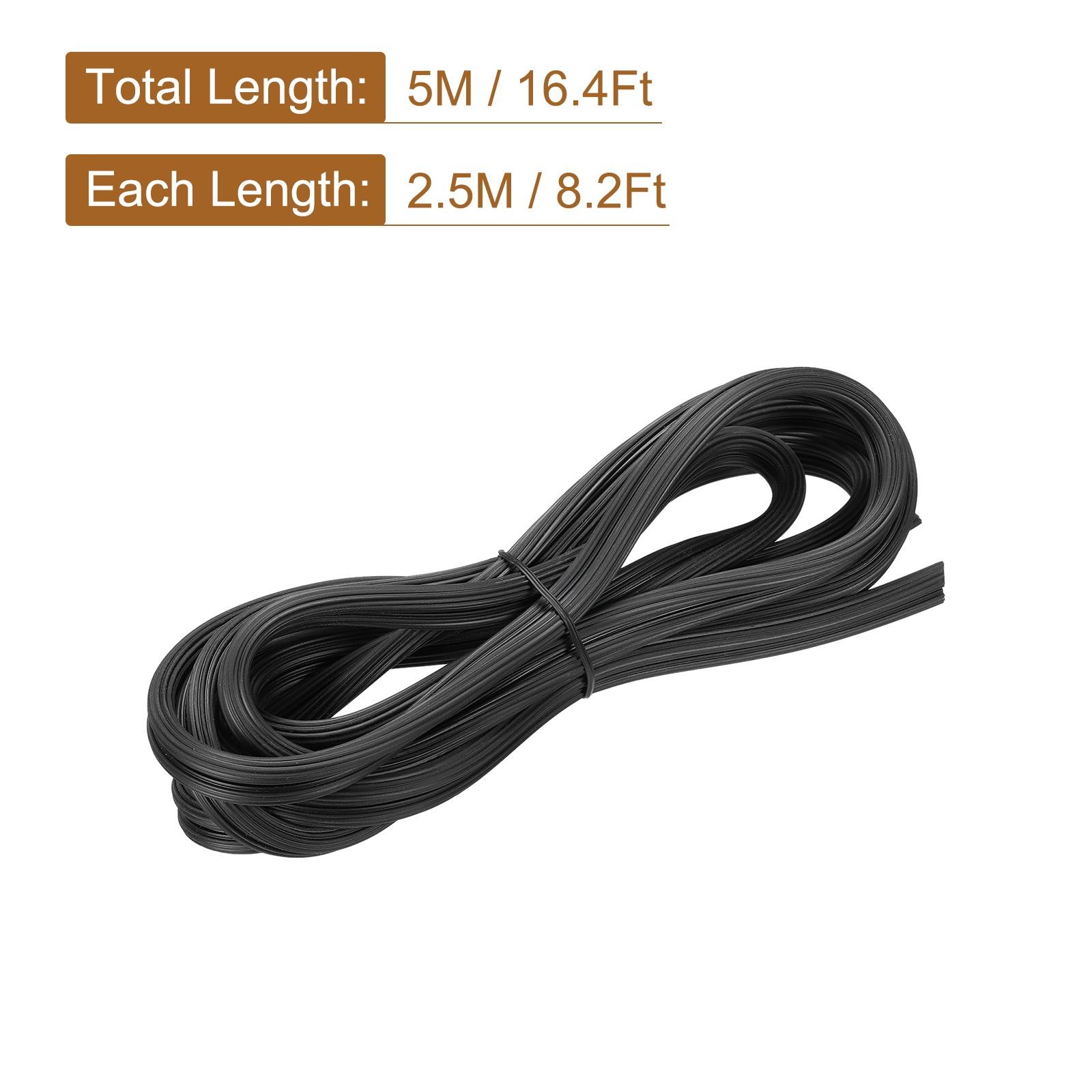 Screen Spline, 5M/16.4Ft Rubber Window Sealing Strip, 6mm OD Black gallery