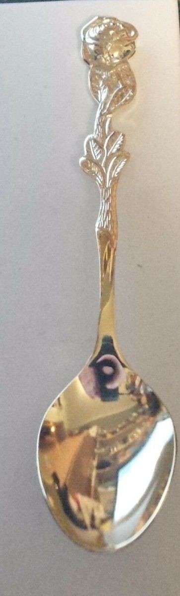 HIC Gold Plated Rose Demi Spoon - Set of 4 gallery
