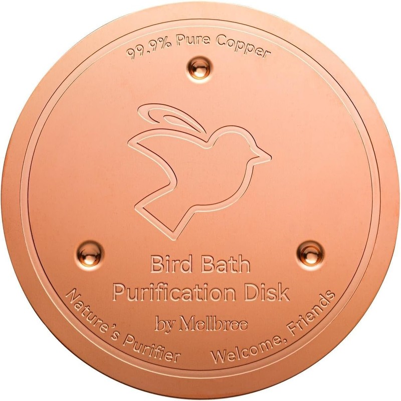99.99% Pure Copper Bird Bath Disk: Universal Fit for Clean Water All gallery