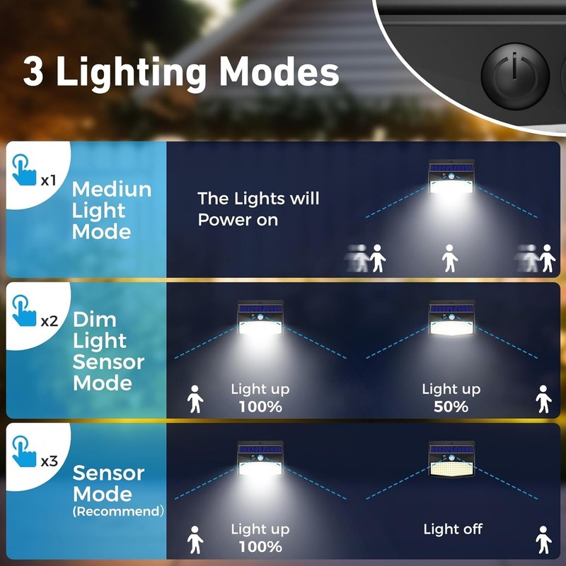 Stylish Solar Outdoor Lights with Motion Sensor - Waterproof 6 Pack, Easy Setup gallery