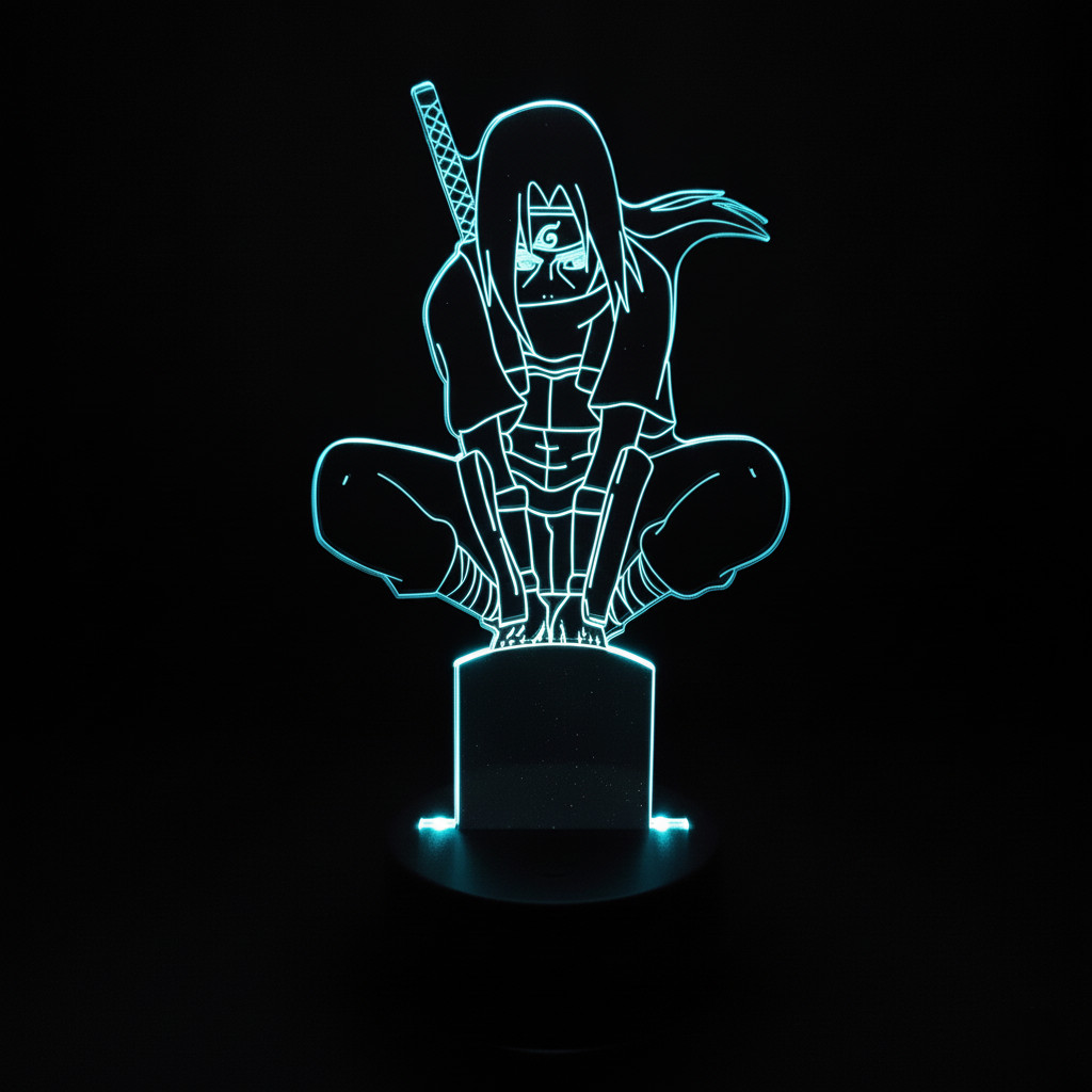 Naruto LED Anime Light - Transparent Acrylic, Multi-Color, Itachi gallery