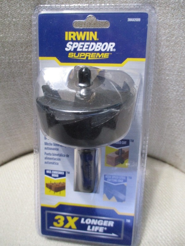 Irwin Tools IWAX2009 Self-Feed Bit 2-9/16In Speedbor Supreme NEW gallery