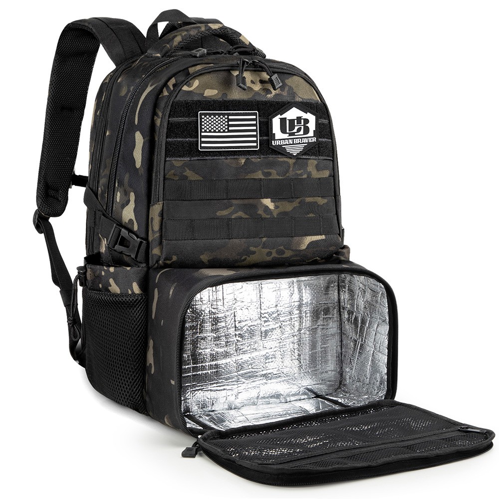 Men's Work Backpack with Lunch Cooler&Laptop Compartment,Tactical Utility Style