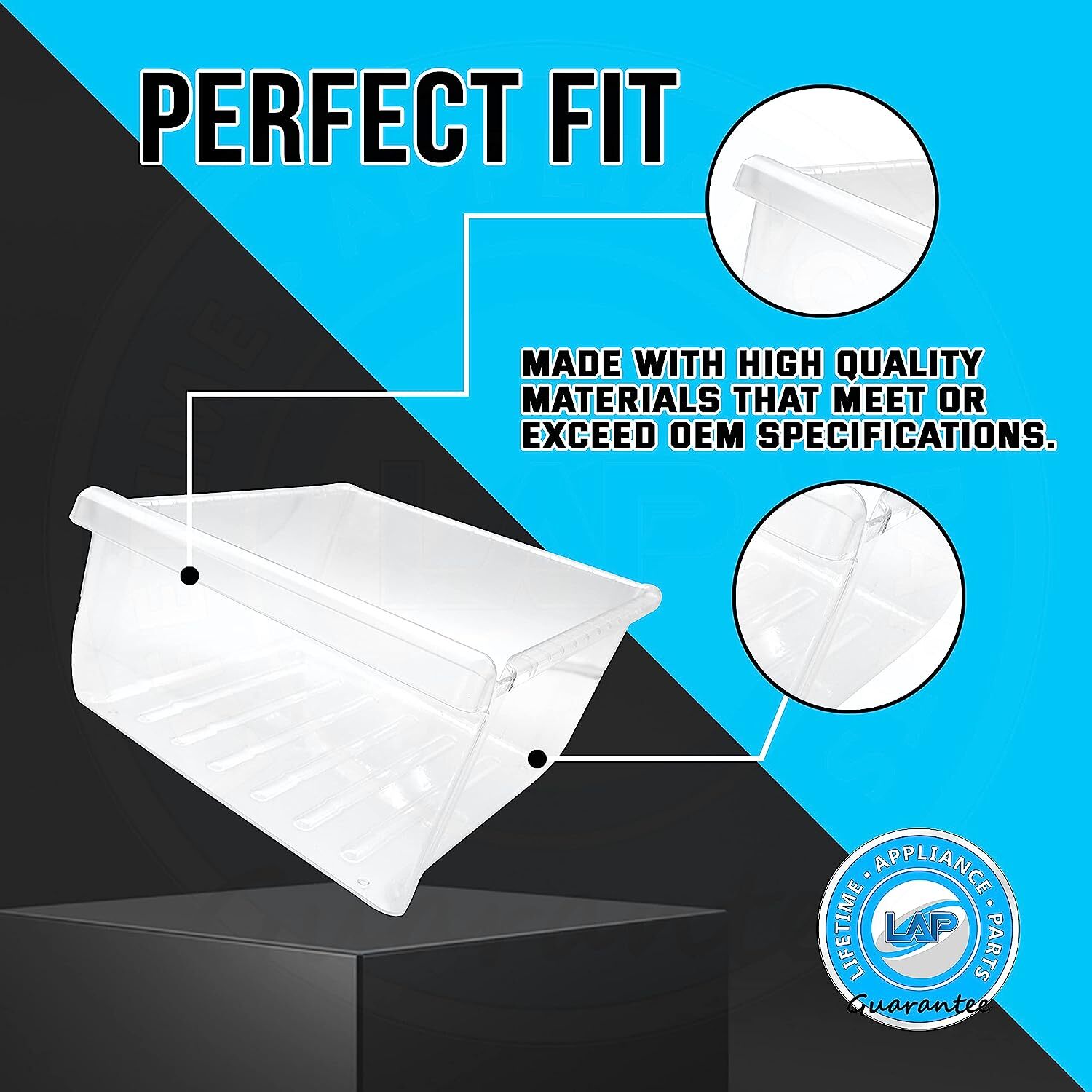 Top Vegetable Drawer for Samsung RS261MDRS/XAA-01 RS25H5000SP/AA-00 RS25J500DBC gallery