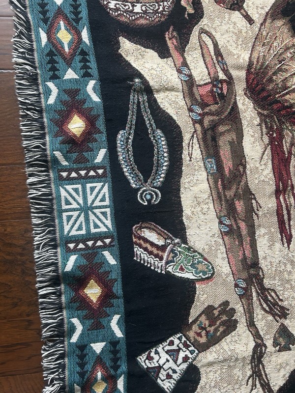 Goodwin Weavers Afghan Throw Blanket Tribal Southwest Native Woven Tapestry gallery