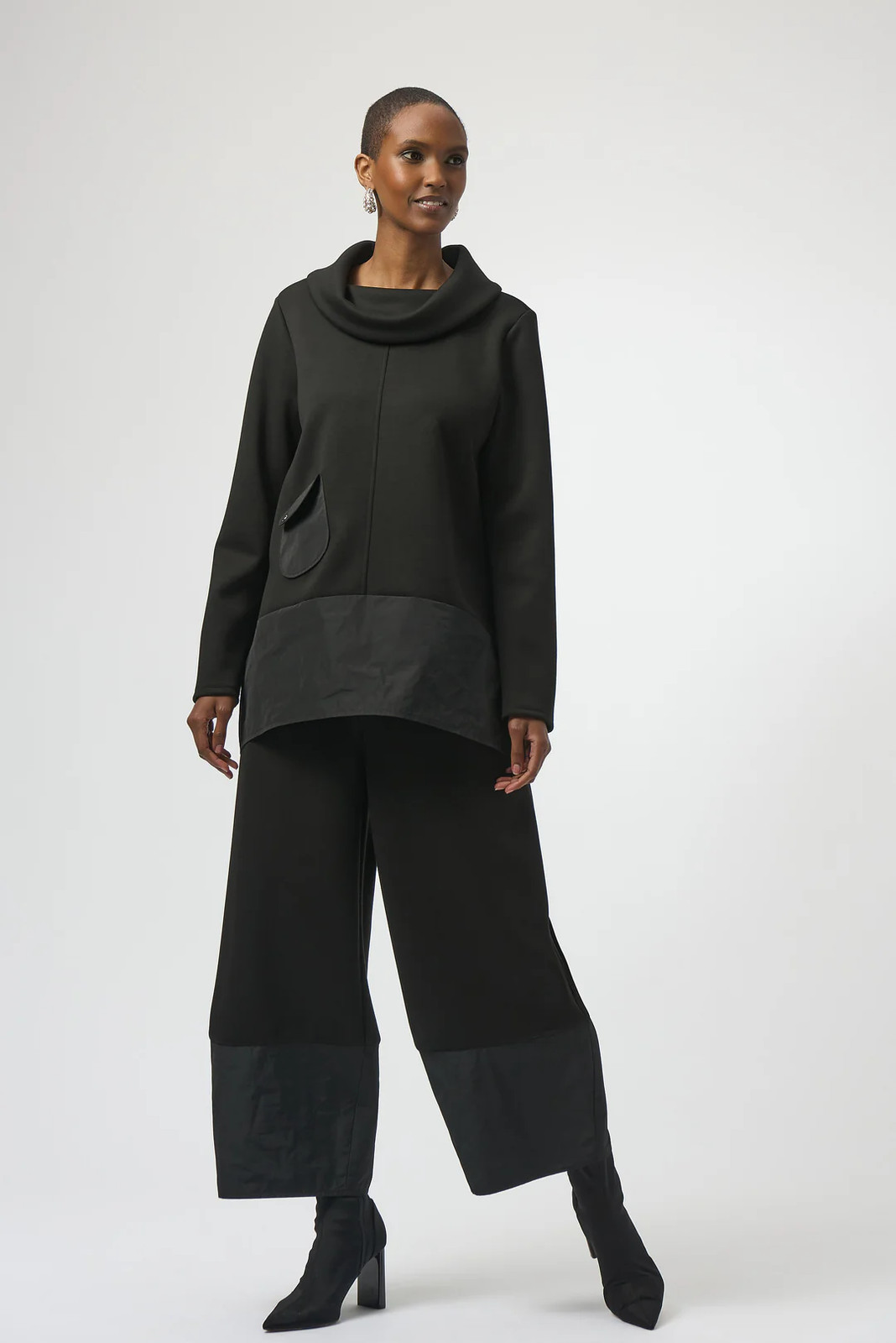 Joseph Ribkoff Black Scuba Pull On Balloon Leg Pants 254012 gallery