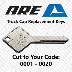 A.R.E. ARE Truck Cap Key Cut to Your Code 0001 – 0020