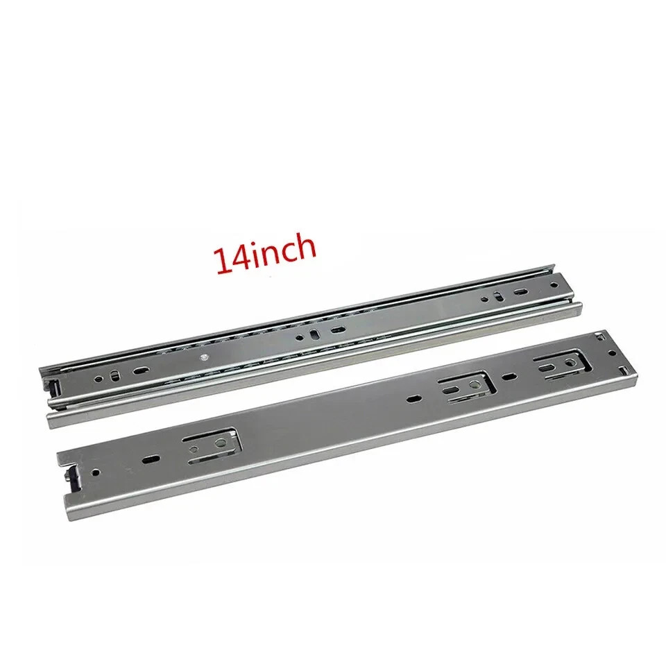 1 Pairs 14"-22" Soft-Close Drawer Slides Ball Bearing Full Extension gallery