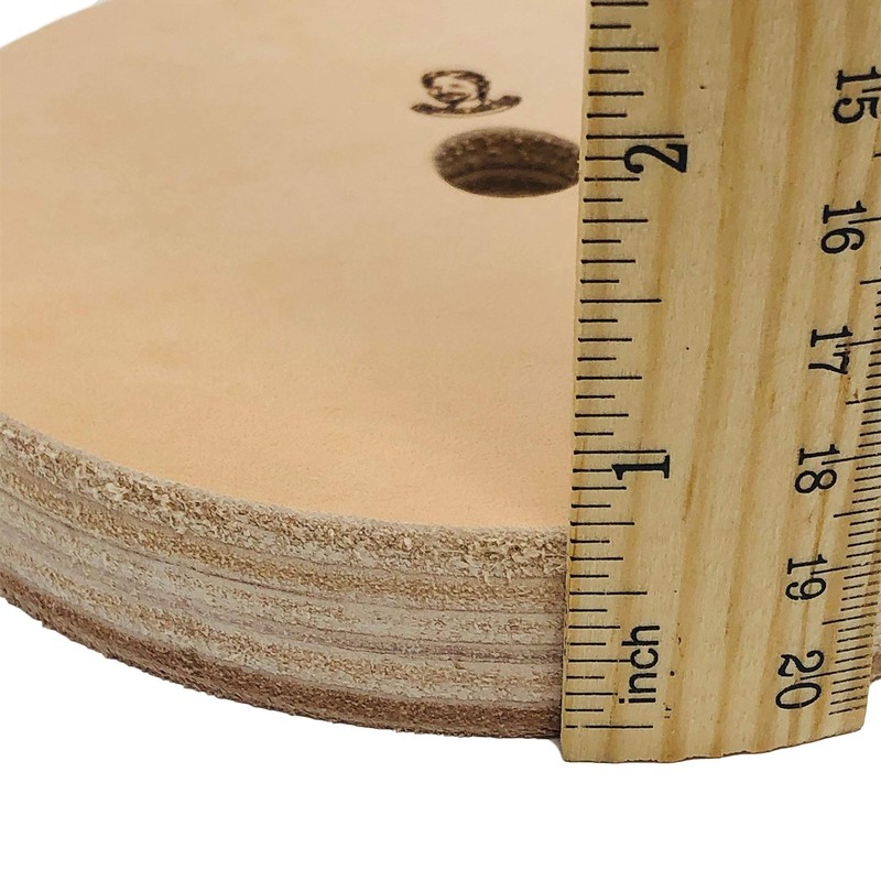 6" (3/4" Width) Leather Honing/Stropping Wheel - Fits 1/2" Arbor - Buffing Co... gallery