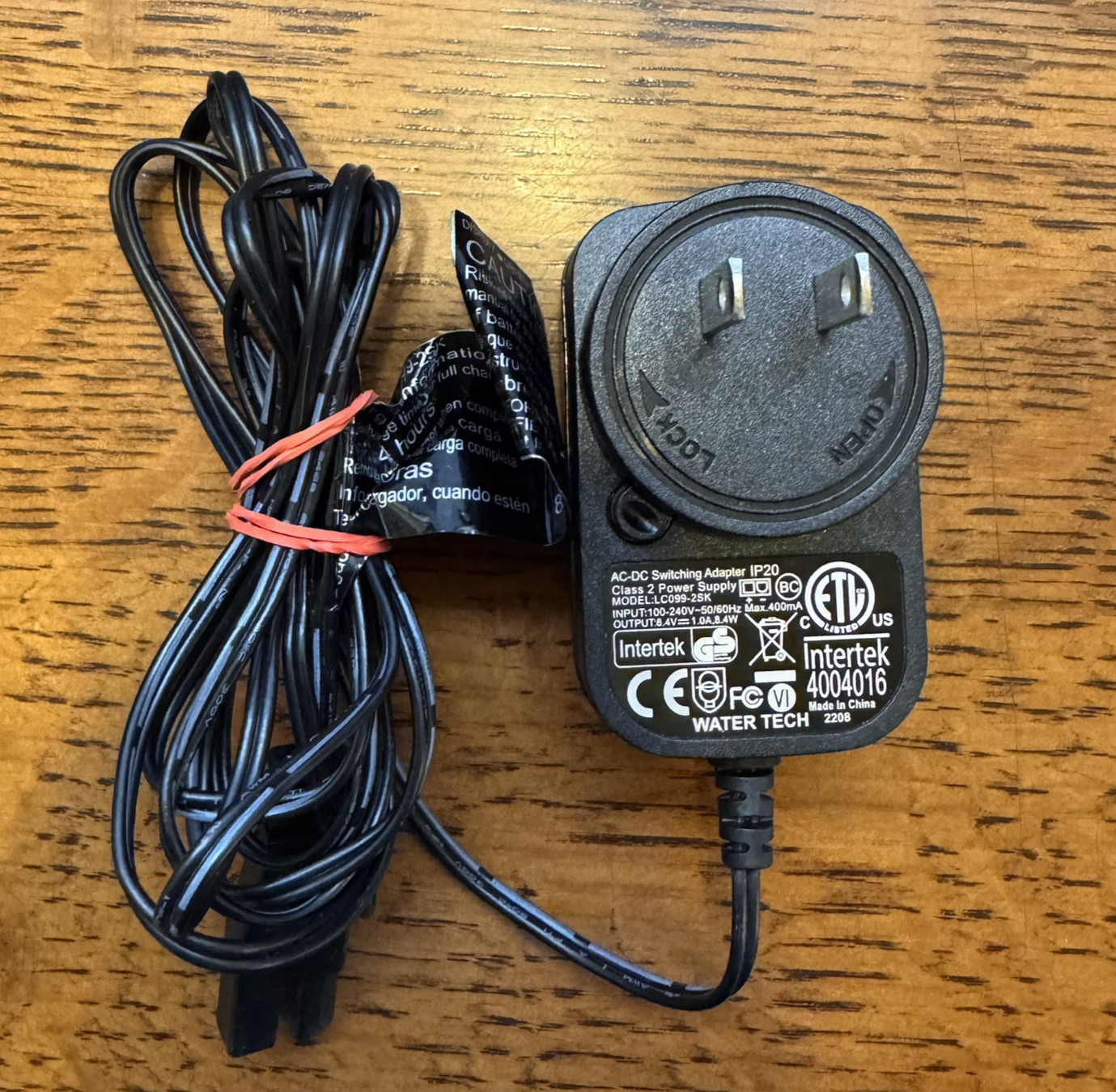 Water Tech Pool Blaster Charger LC099-2SK | 8.4V AC-DC Switching Adapter IP20 gallery