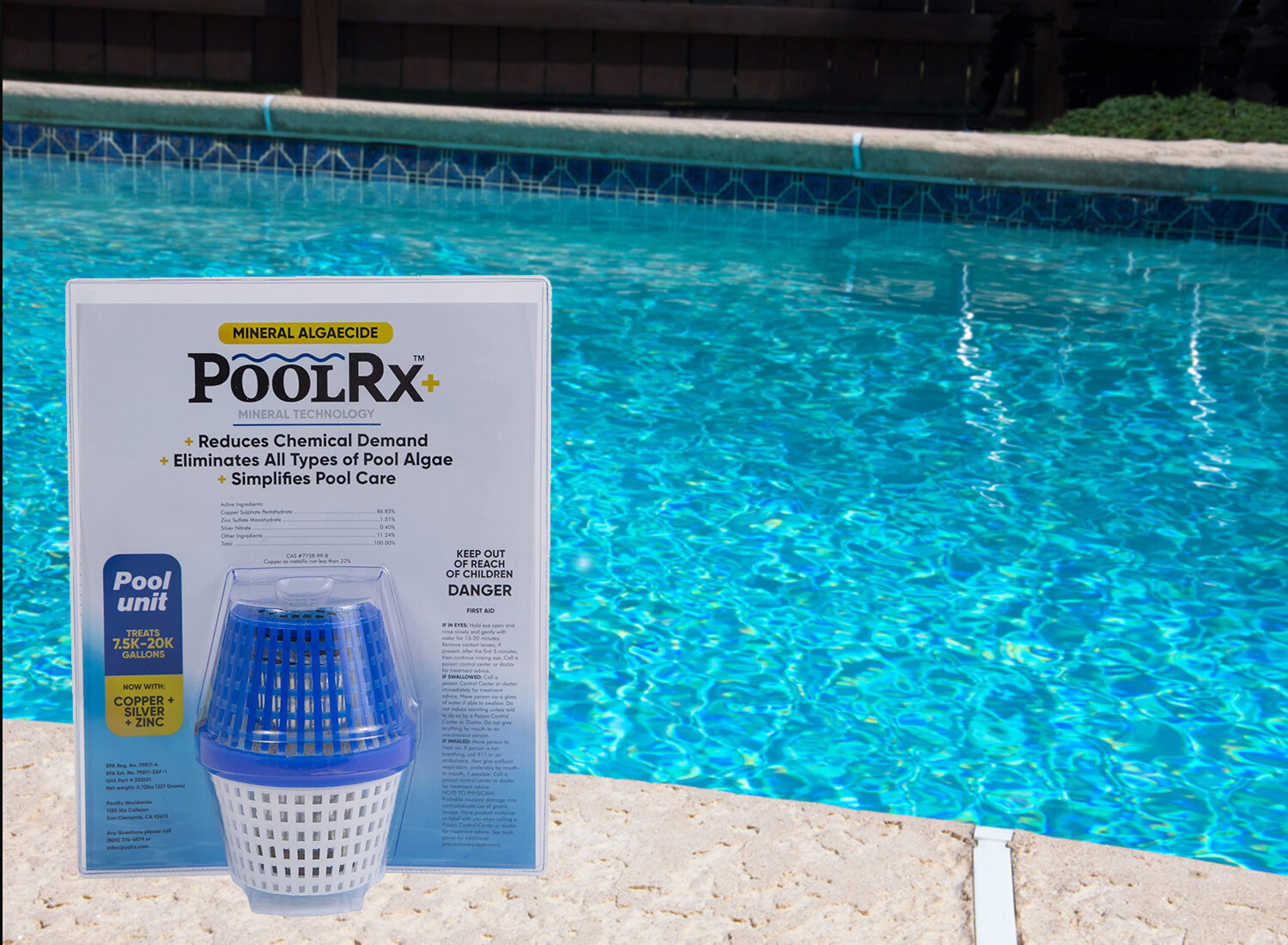 PoolRX Plus Blue Unit Swimming Pool Mineral Chemical - (Choose Quantity) gallery