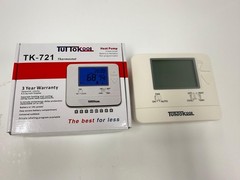 TuttoKOOL TK-721 non-programmable heat pump thermostat.
