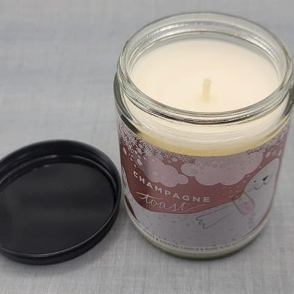 4 Pack - Bath & Body Works Champagne Toast single wick candle - Net Wt. 7 Oz. gallery