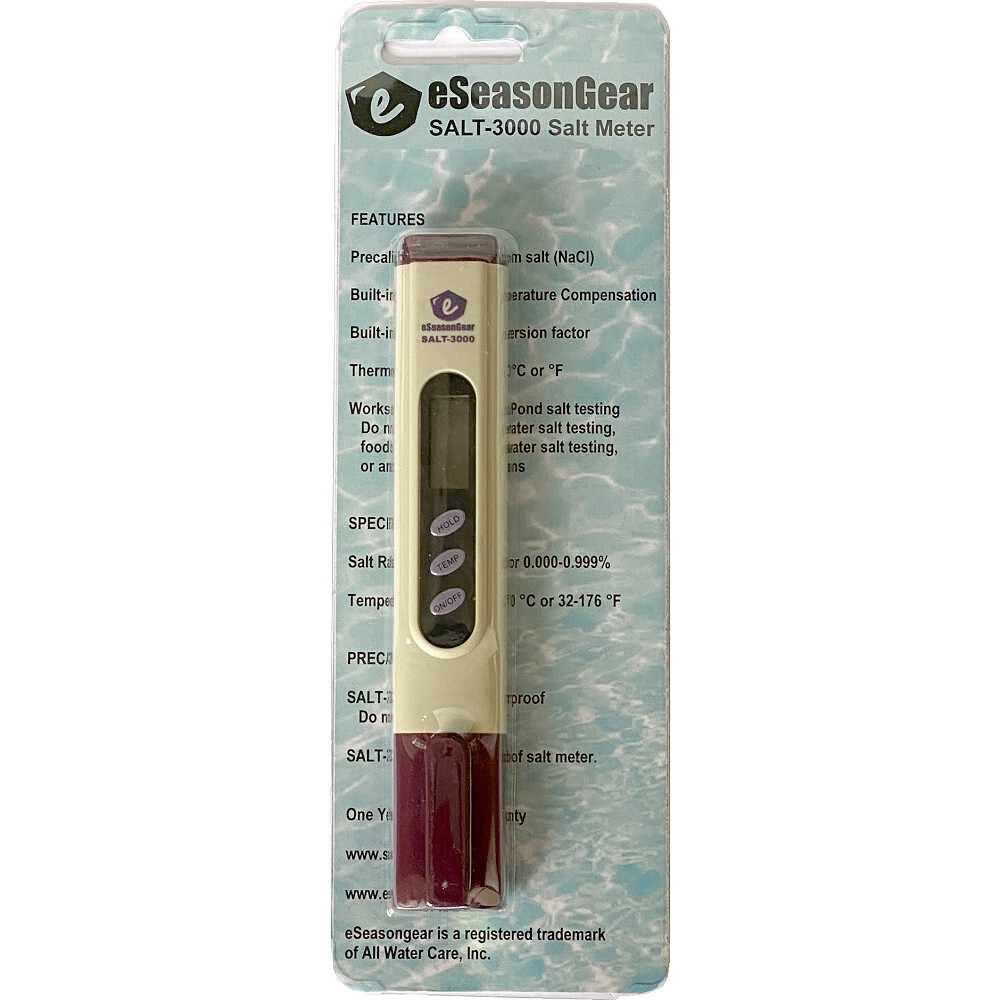 Salt Meter SALT-3000 Pool & Koi Pond Salinity Tester, Calibrated @ 3000 ppm NaCl gallery