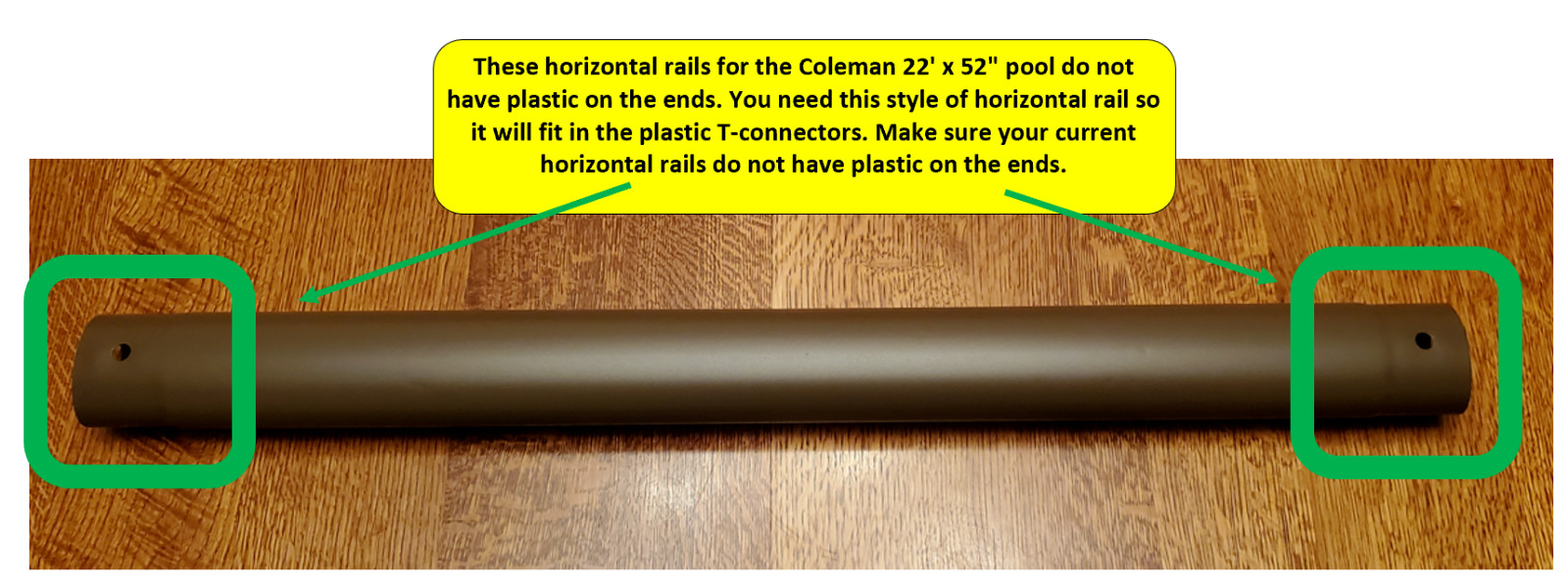 FREE Ship Coleman Power Steel Pool Replacemen Horizontal Beam 22ft, 24ft x52" gallery