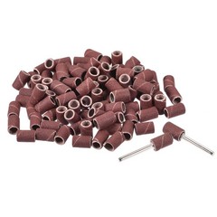 100Pcs 1/4 Inch Sanding Sleeves Set 240 Grit with 2Pcs 1/8 Inch Mandrels gallery