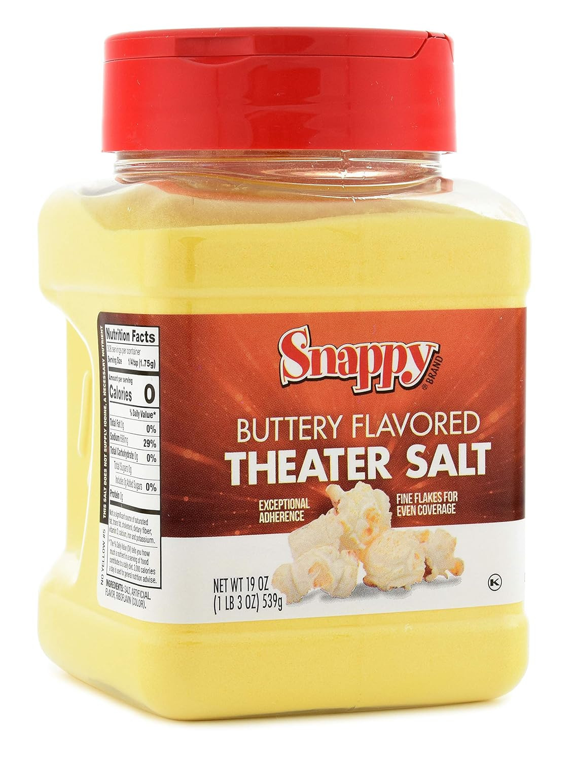 Snappy Buttery Flavored Theater Popcorn Salt, 19 Ounce gallery