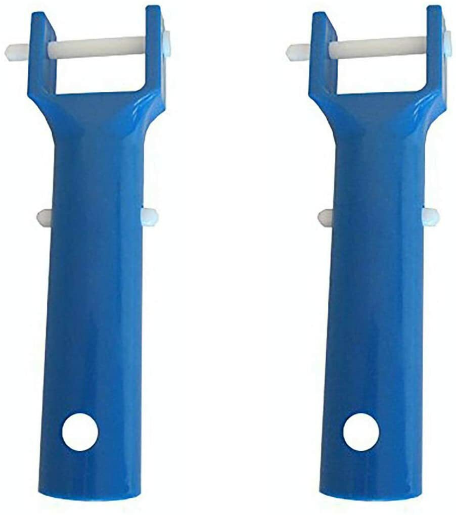 2 Pack Swimming Pool Spa Vacuum Head Handle Replacement w/ V-Clip & Pin-Blue gallery