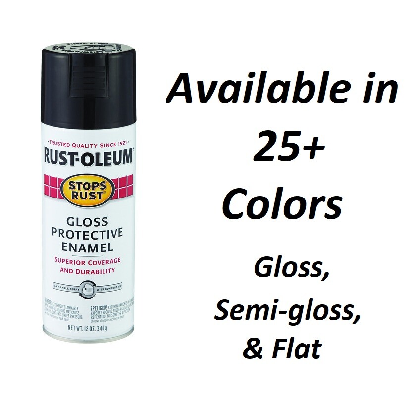 Rustoleum Stops Rust Gloss, Flat 12oz Spray Paint Protective Enamel U PICK COLOR gallery
