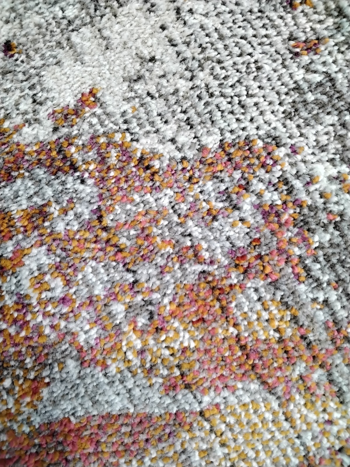 GREY / ORANGE 5' X 5' Square Back Stain Rug Reduced Price 1172757215 MAD440G-5SQ gallery