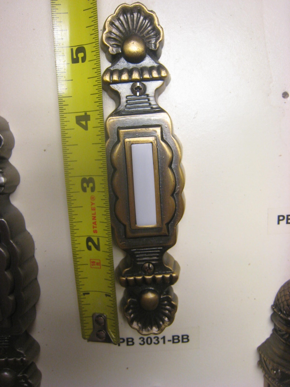 Teiber CRAFTMADE #PB3031-BB Doorbell Pushbutton Burnished Brass With Light gallery