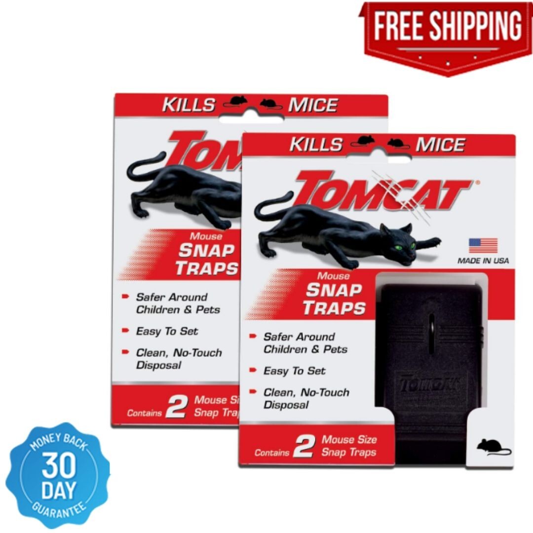 Tomcat Mouse Snap Trap, Effectively Kills Mice For Clean, No-Touch Disposal, 4 gallery