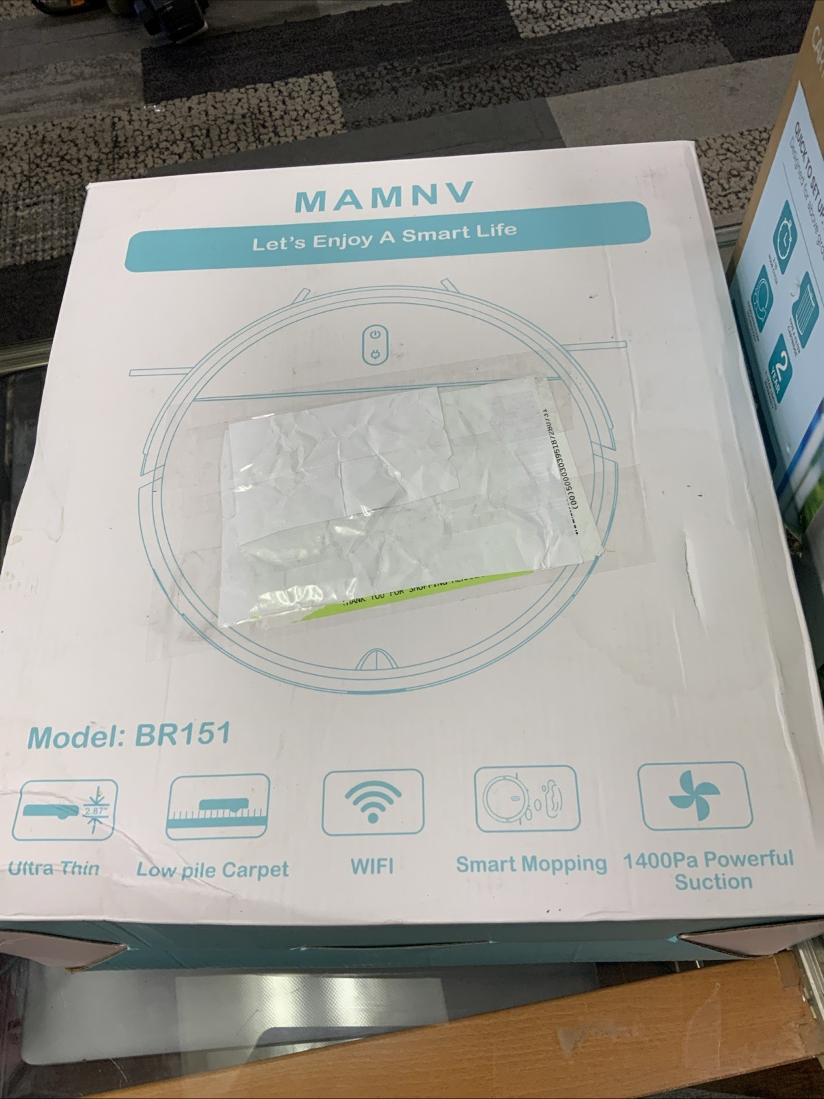Robot Vacuum and Mop Combo Smart Vacuum Cleaner Gray BR151 MAMNV BR151 NOB gallery