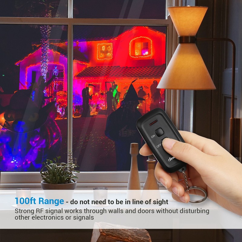 DEWENWILS Outdoor Remote Control Outlet 15A 1875W Waterproof 100FT Range gallery