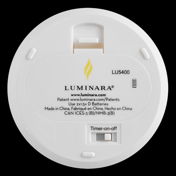 Luminara 4-Piece Flameless Smooth & Glitter Candles gallery
