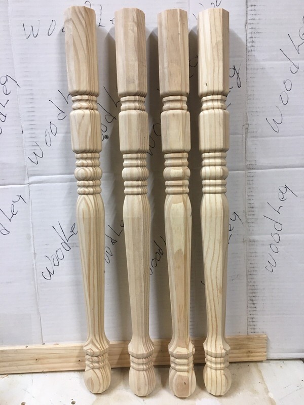 M 4. 28" SOLID PINE ROYAL STYLE TABLE FURNITURE LEGS WOOD WOODEN gallery