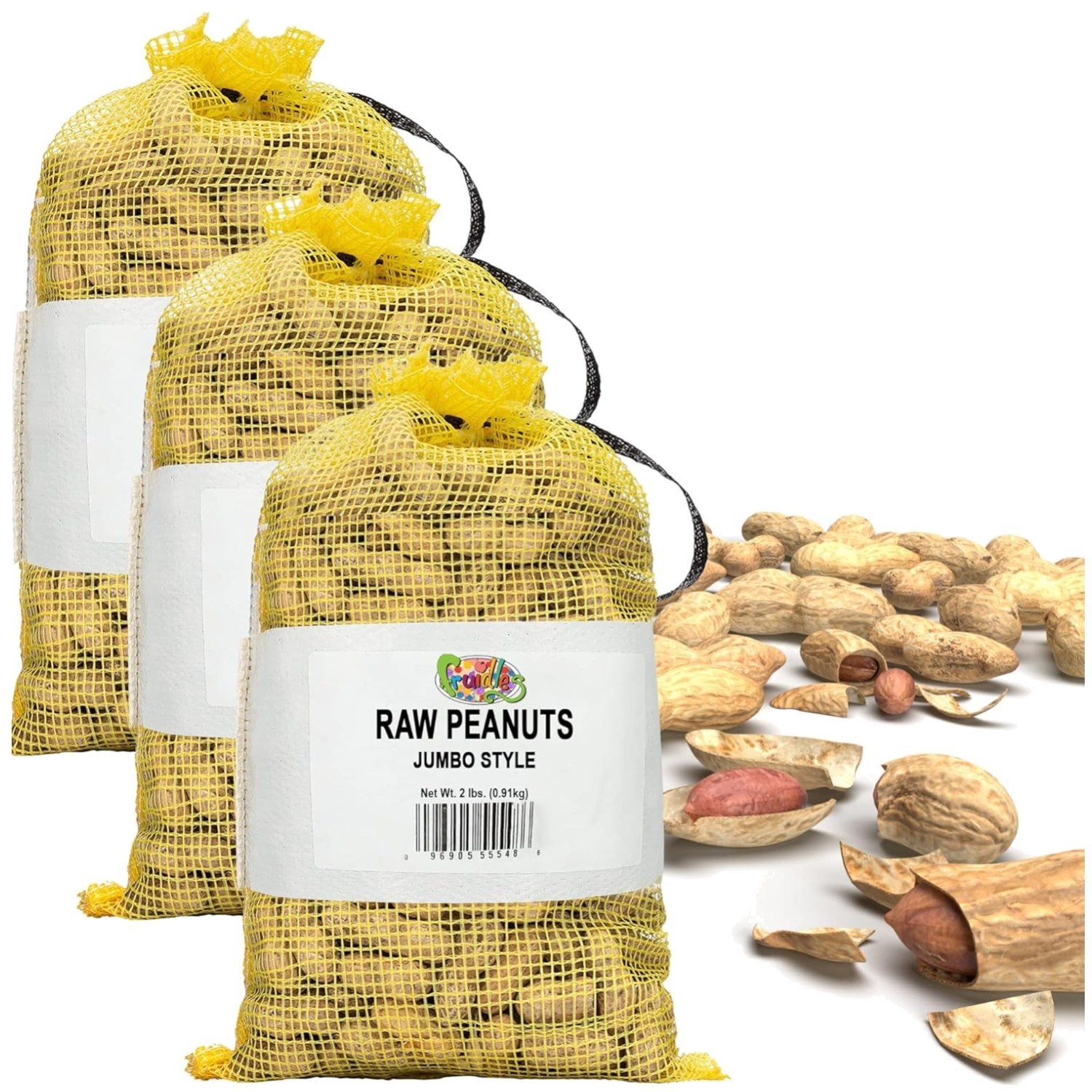 Healthy Raw Peanuts for Boiling, Squirrels & Birds, 3-Pack gallery