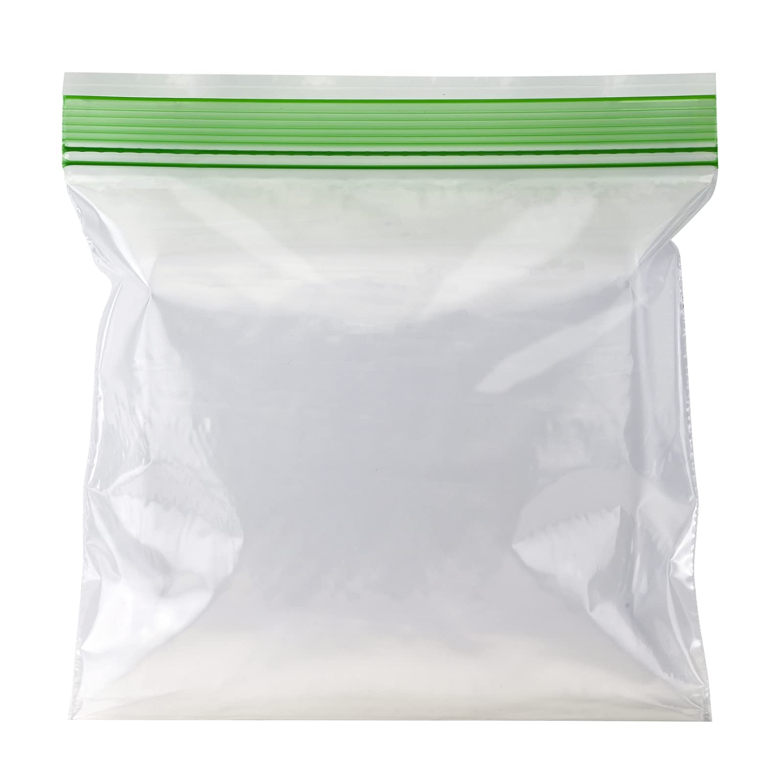 Amazon Basics Reclosable Double Zipper Sandwich 100 Count (Pack of 1), clear gallery