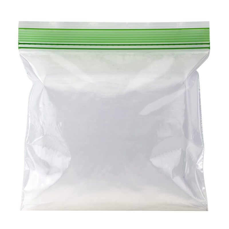 Amazon Basics Reclosable Double Zipper Sandwich 100 Count (Pack of 1), clear gallery