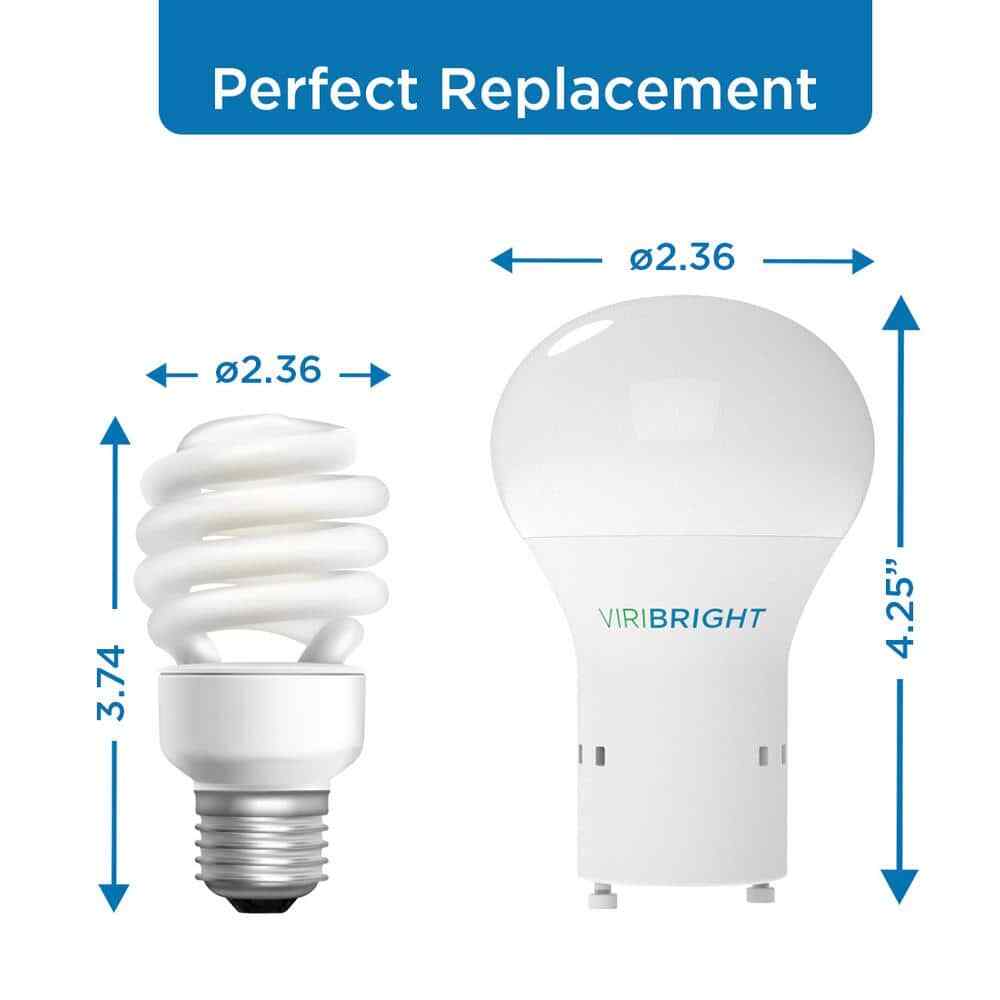 Viribright 60-Watt Equivalent GU24, LED Light Bulb, Cool White 4000K (6-Pack) gallery